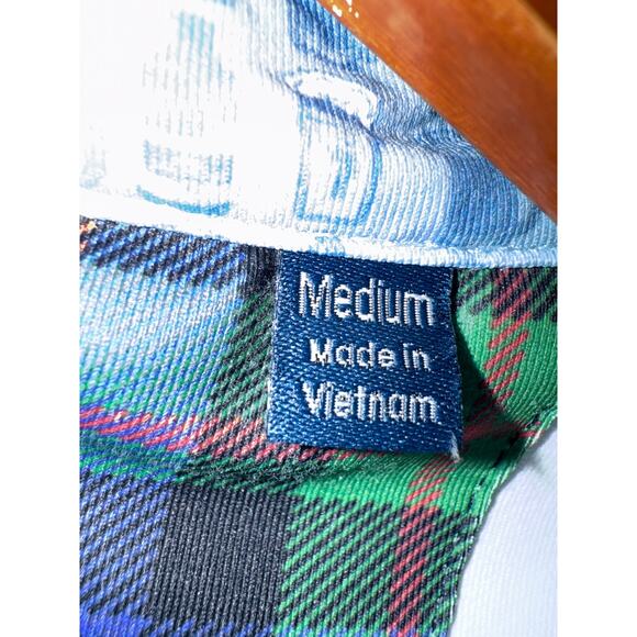 William Murray Performance Golf Polo‎ Shirt Activewear Beer Powder Blue Medium - Picture 7 of 10